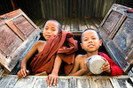 Novice Monks (C) Gregory White 1996